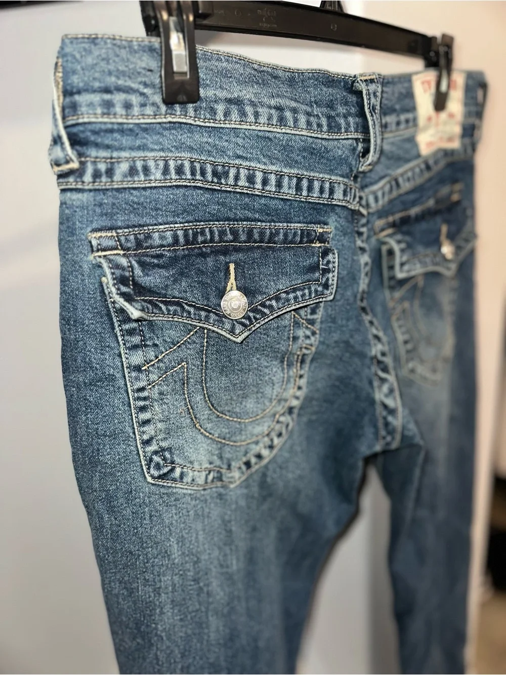 True Religion Men's Blue Relaxed slim Jeans